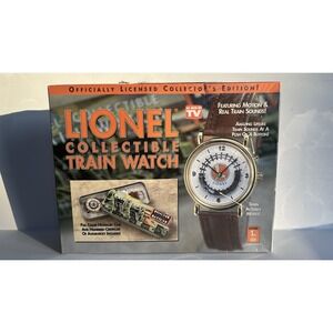 Vtg Lionel Collectible Moving Train Watch w Sounds FACTORY SEALED  Great Gift!